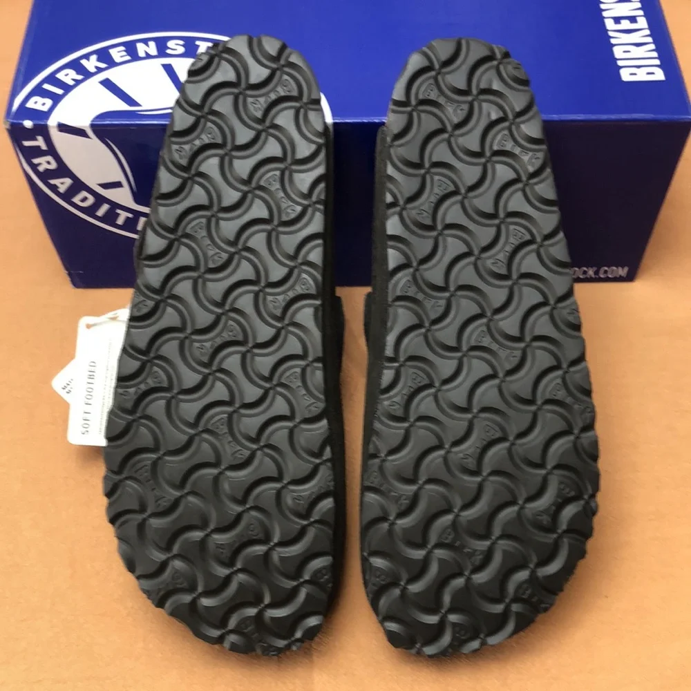 🔥 NWT Women's Mocha Suede Birkenstock Boston Shoes - Narrow Fit - Picture 3 of 5